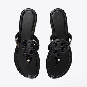 Black Tory Burch Flip Flops Size 8